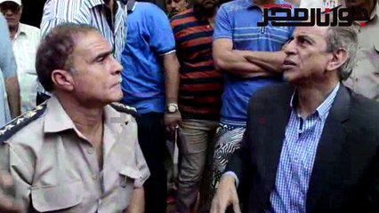 السكرتير العام يعاين البرج المائل ويطاب بلجنة من كلية الهندسة