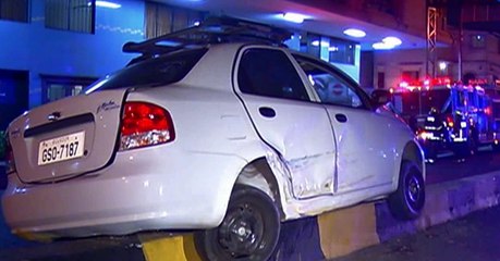 Un conductor herido dejó un accidente en el centro de Guayaquil