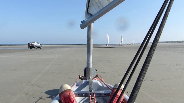Le char à voile à Quend-Plage