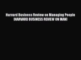 DOWNLOAD FREE E-books  Harvard Business Review on Managing People [HARVARD BUSINESS REVIEW