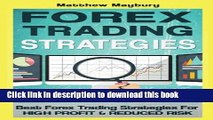 Download Books Forex: Strategies - Best Forex Trading Strategies For High Profit and Reduced Risk