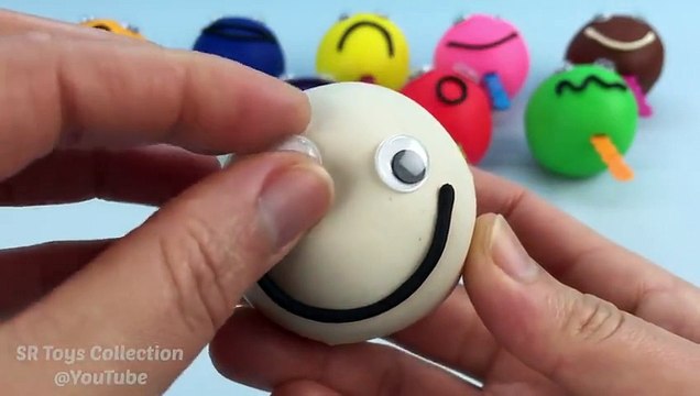 Play Doh Smiley Face Lollipops with Molds and Peppa Pig Rolling Pin Fun Creative for Kids #1