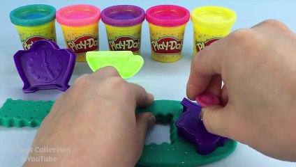 Play Doh Sparkle Compound Collection with Biscuit Teapot and Cup Molds Fun Creative for Kids #1