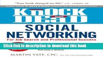 Read Books Knock  em Dead Social Networking: For Job Search and Professional Success E-Book Free