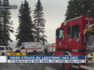 Tempe teen dies in lightning strike near Flagstaff