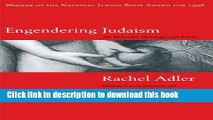 [PDF] Engendering Judaism: An Inclusive Theology and Ethics [Download] Online