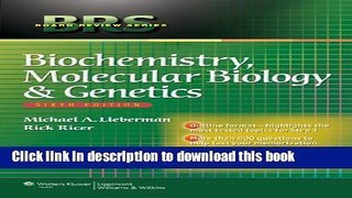 Download BRS Biochemistry, Molecular Biology, and Genetics E-Book Download