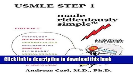 Download USMLE Step 1 Made Ridiculously Simple E-Book Free