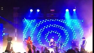 Dua Lipa performing at 'Glastonbury Festival' on June 26 (Pilton, United Kingdom)