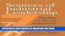 Download Books Sources of Industrial Leadership: Studies of Seven Industries ebook textbooks