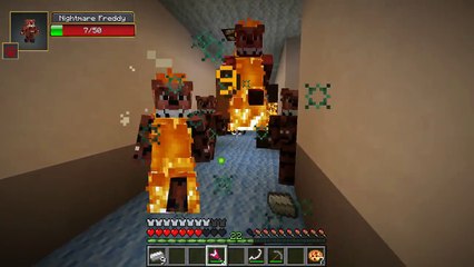 Minecraft  ESCAPE FIVE NIGHTS AT FREDDY S 4 CHALLENGE - Modded Mini-Game