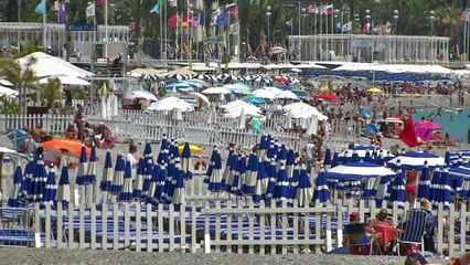 Nice: la Promenade des Anglais une semaine après l'attentat