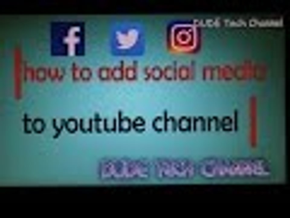 How To Add Social Media To Your YouTube Banner /2016