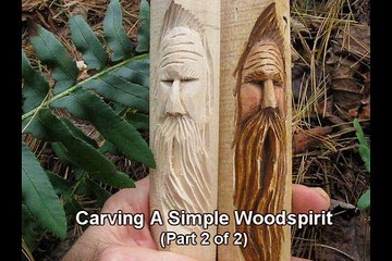 How To Carve A Simple Woodspirit Face: Part 2