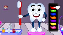 Learn Colors with Teeth Brush, Teach Colours, Baby Children Kids Learning Videos by Baby Rhymes