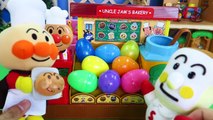 アンパンマン おもちゃアニメ ジャムおじさんのパン工場 お店やさんごっこ カラフルたまご Learn Colors Surprise Eggs