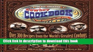 Read The All American Cowboy Cookbook  PDF Online