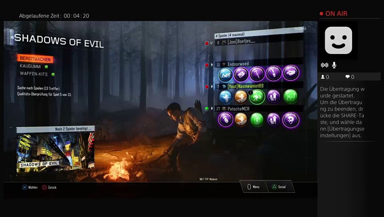 Livestream bo3 zombies Nasmeaniot89
