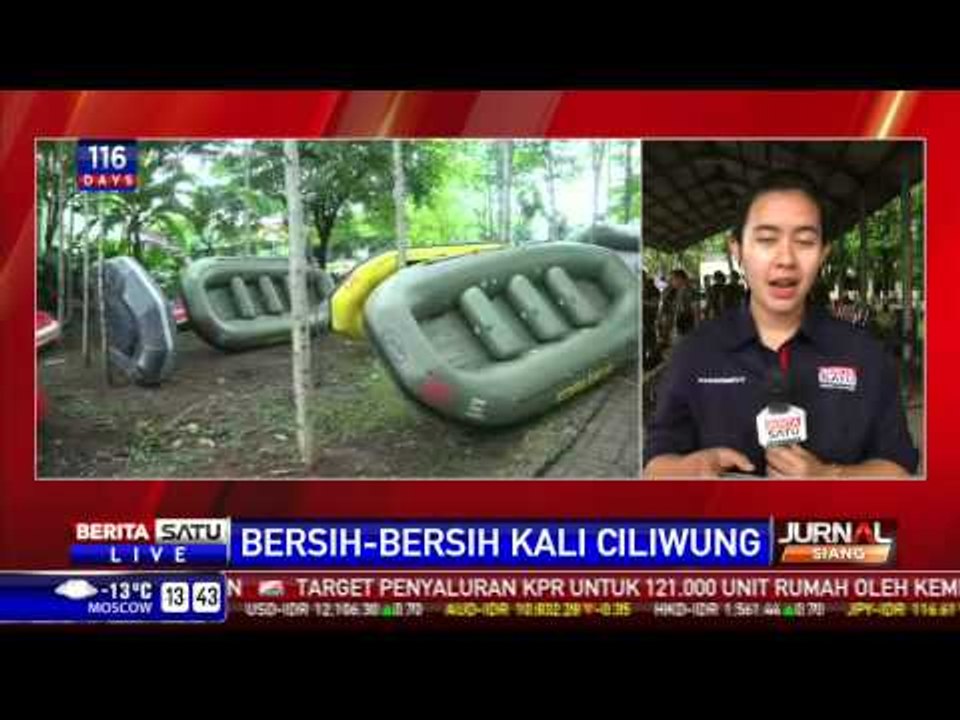 Kopassus Gelar Lomba Bersih-Bersih Kali Ciliwung