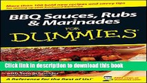 Download BBQ Sauces, Rubs and Marinades For Dummies PDF Free