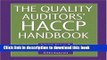 Read The Certified Quality Auditor s Haccp Handbook  PDF Online