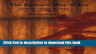 Read Sen: Lu Yu/ Japans Way of Tea Pa  Ebook Online