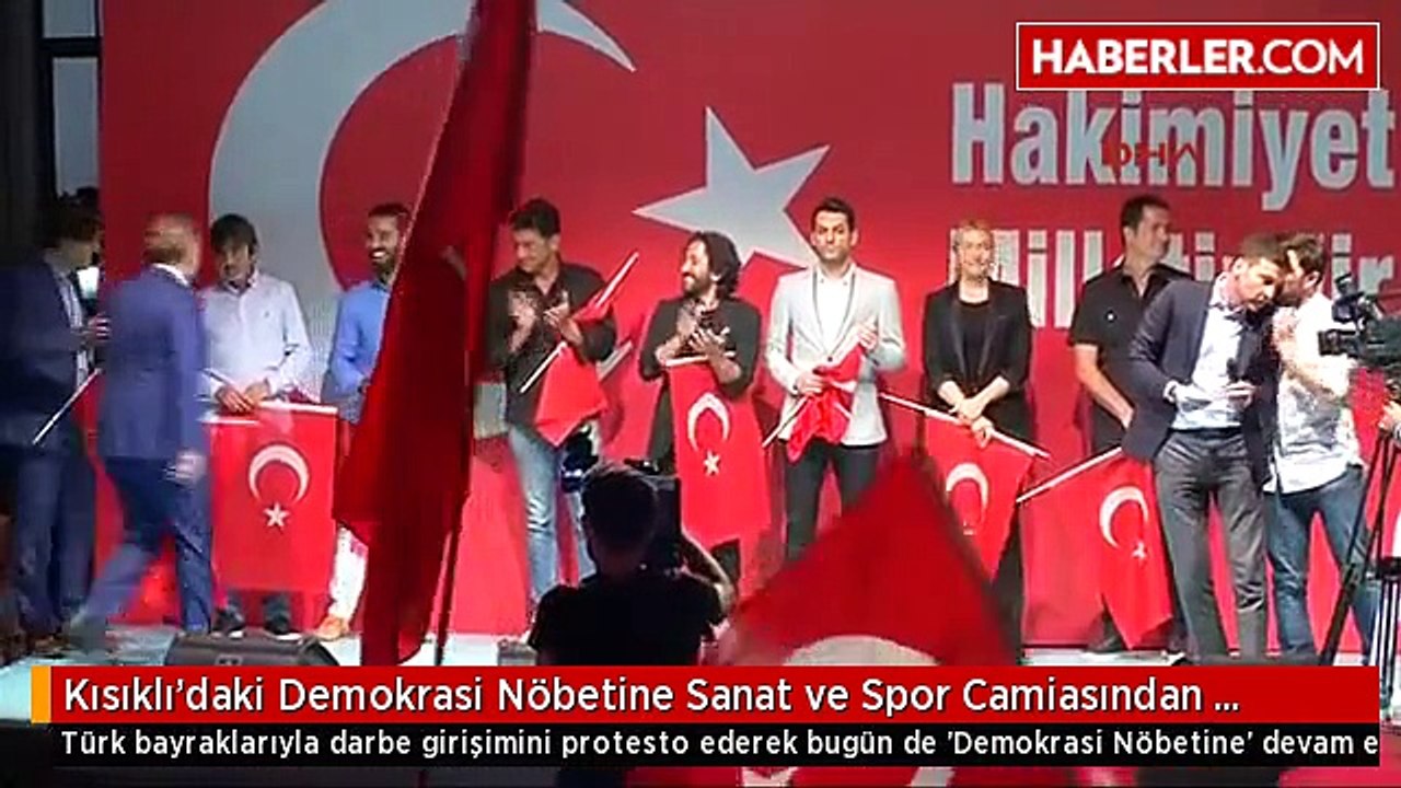 Kısıklı'daki Demokrasi Nöbetine Sanat ve Spor Camiasından Destek-1