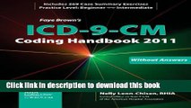 Read Books ICD-9-CM Coding Handbook, Without Answers, 2011 Revised Edition (Brown, ICD-9-CM Coding