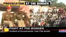 Fight At Wagah Border Between Pakistani Solider and Indian Army Solider 14 August 2016