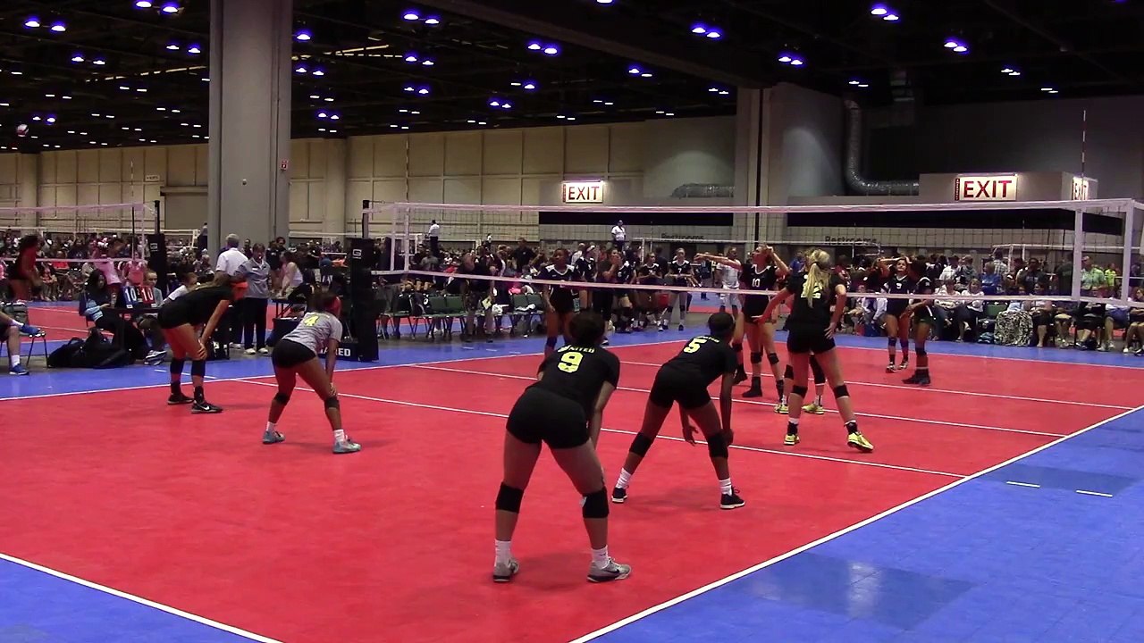 Seg 98  Lexington United 17 Adidas Volleyball AAU Nationals Orlando 6 25 16  Emma Yarber Setter #2
