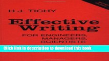 Read Effective Writing for Engineers, Managers, Scientists  Ebook Free