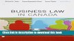 Read Business Law in Canada, Tenth Canadian Edition, Loose Leaf Version with MyBusLawLab (10th
