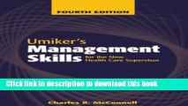 [PDF] Umiker s Management Skills for the New Health Care Supervisor: Management Skills for the New