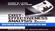 PDF Cost-Effectiveness Analysis: Methods and Applications (1-Off Series) PDF Book Free