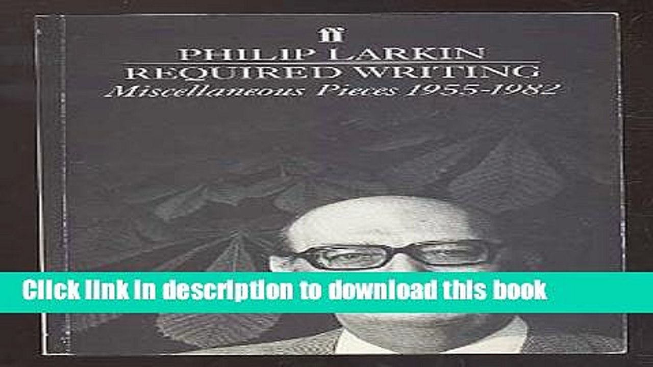 Download Required Writing: Miscellaneous Pieces, 1955-1982 [Read] Full Ebook