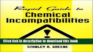 PDF Rapid Guide to Chemical Incompatibilities (VNR rapid guide series) [PDF] Full Ebook