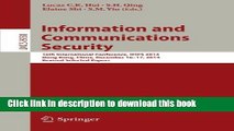 Read Information and Communications Security: 16th International Conference, ICICS 2014, Hong