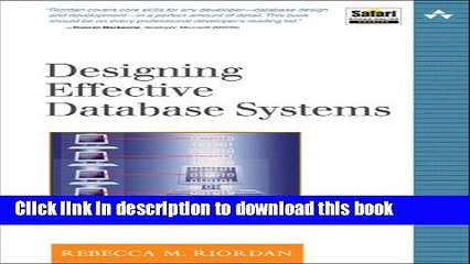 Read Designing Effective Database Systems  PDF Online