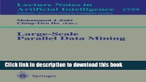 Read Large-Scale Parallel Data Mining (Lecture Notes in Computer Science / Lecture Notes in