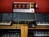 Circuit bent mechanical Furby sequencer linked to Korg SQ-10