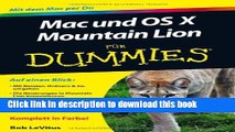 Read Mac und OS Mountain Lion fur Dummies (FÃ¼r Dummies) (German Edition)  Ebook Free