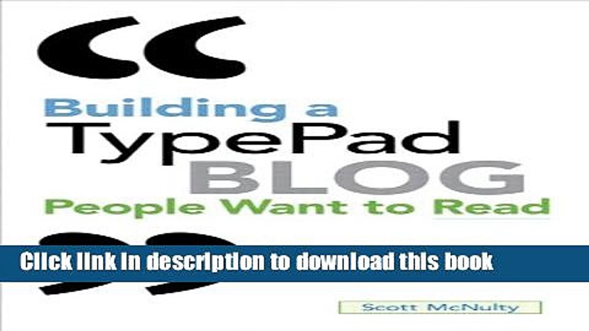 ⁣Read Building a TypePad Blog People Want to Read Ebook Free