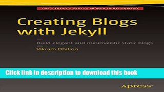 Read Creating Blogs with Jekyll Ebook Free