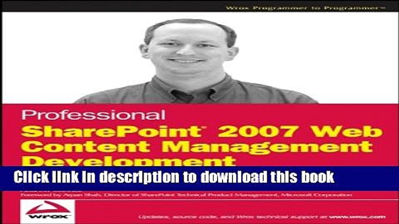Read Professional SharePoint 2007 Web Content Management Development: Building Publishing Sites