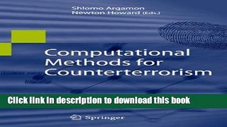 Read Computational Methods for Counterterrorism Ebook Free