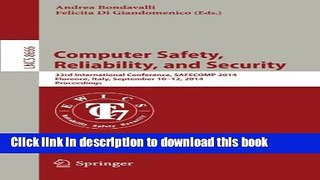 Read Computer Safety, Reliability, and Security: 33rd International Conference, SAFECOM 2014,