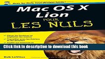 Read mac os x lion poche pour les nuls  Ebook Free