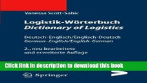 [PDF] Logistik-WÃ¶rterbuch. Dictionary of Logistics: Deutsch-Englisch/Englisch-Deutsch.