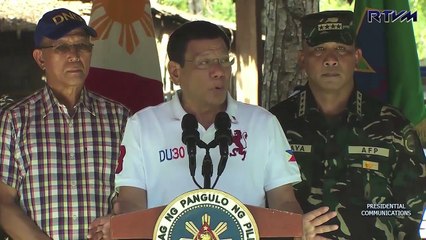 Duterte pleads for peace in Mindanao
