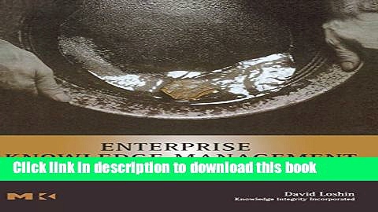 Read Enterprise Knowledge Management: The Data Quality Approach (The Morgan Kaufmann Series in